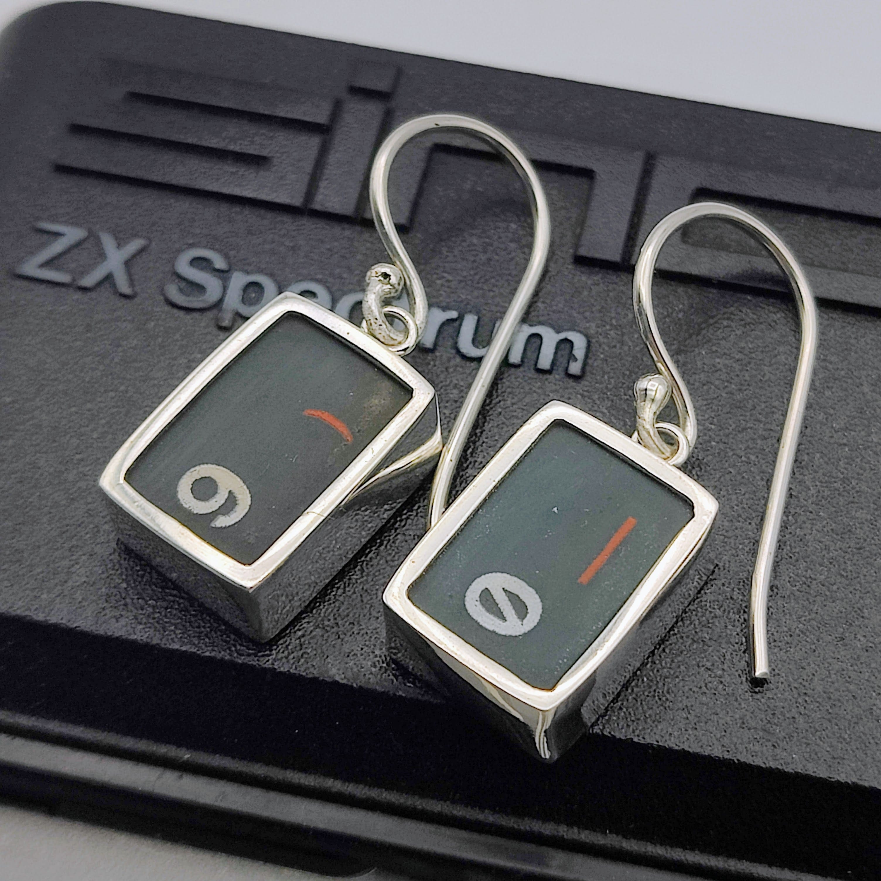Hepburn and Hughes ZX Spectrum Keyboard Earrings | Numbers | Computer Gift | Sterling Silver
