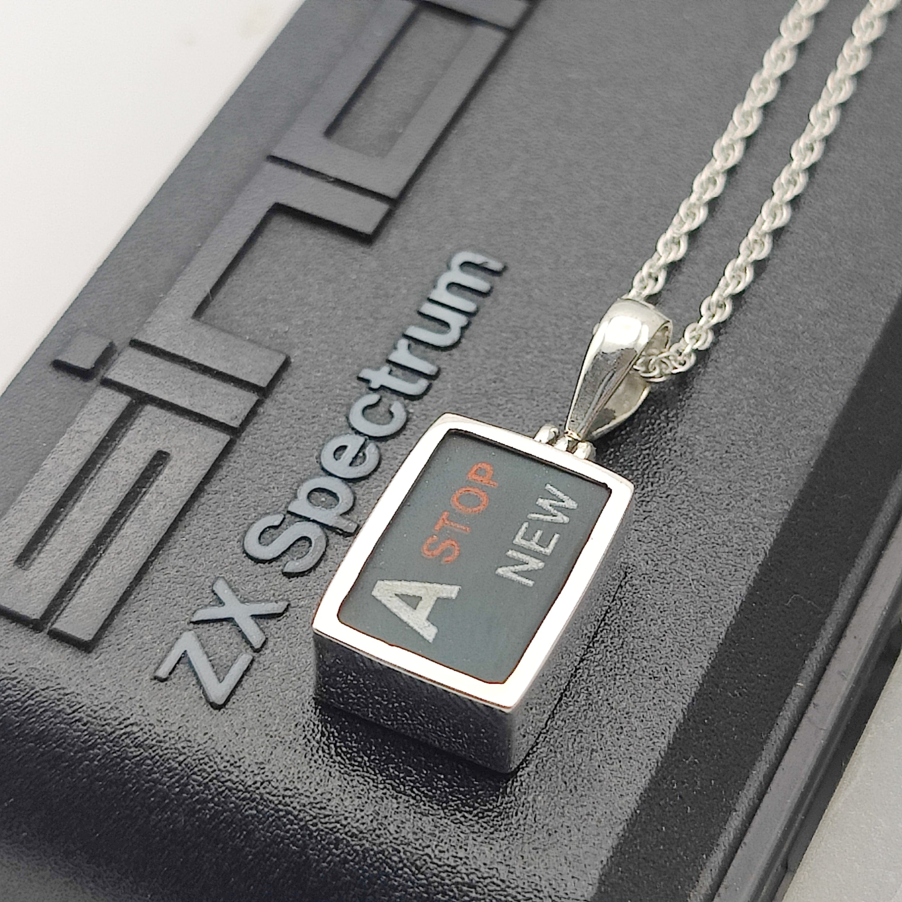 Hepburn and Hughes ZX Spectrum Keyboard Pendants | Letters | Computer Gift | Sterling Silver