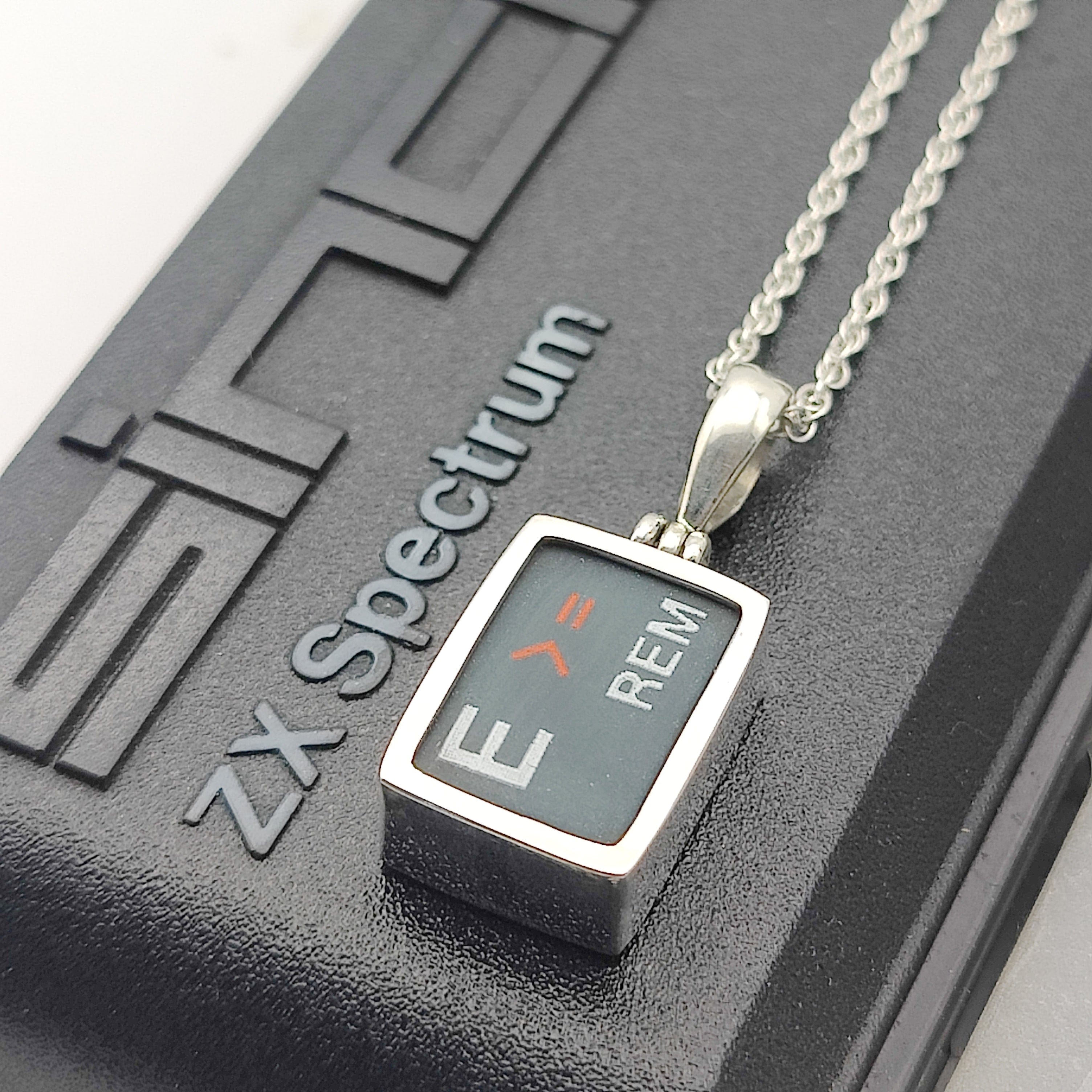 Hepburn and Hughes ZX Spectrum Keyboard Pendants | Letters | Computer Gift | Sterling Silver
