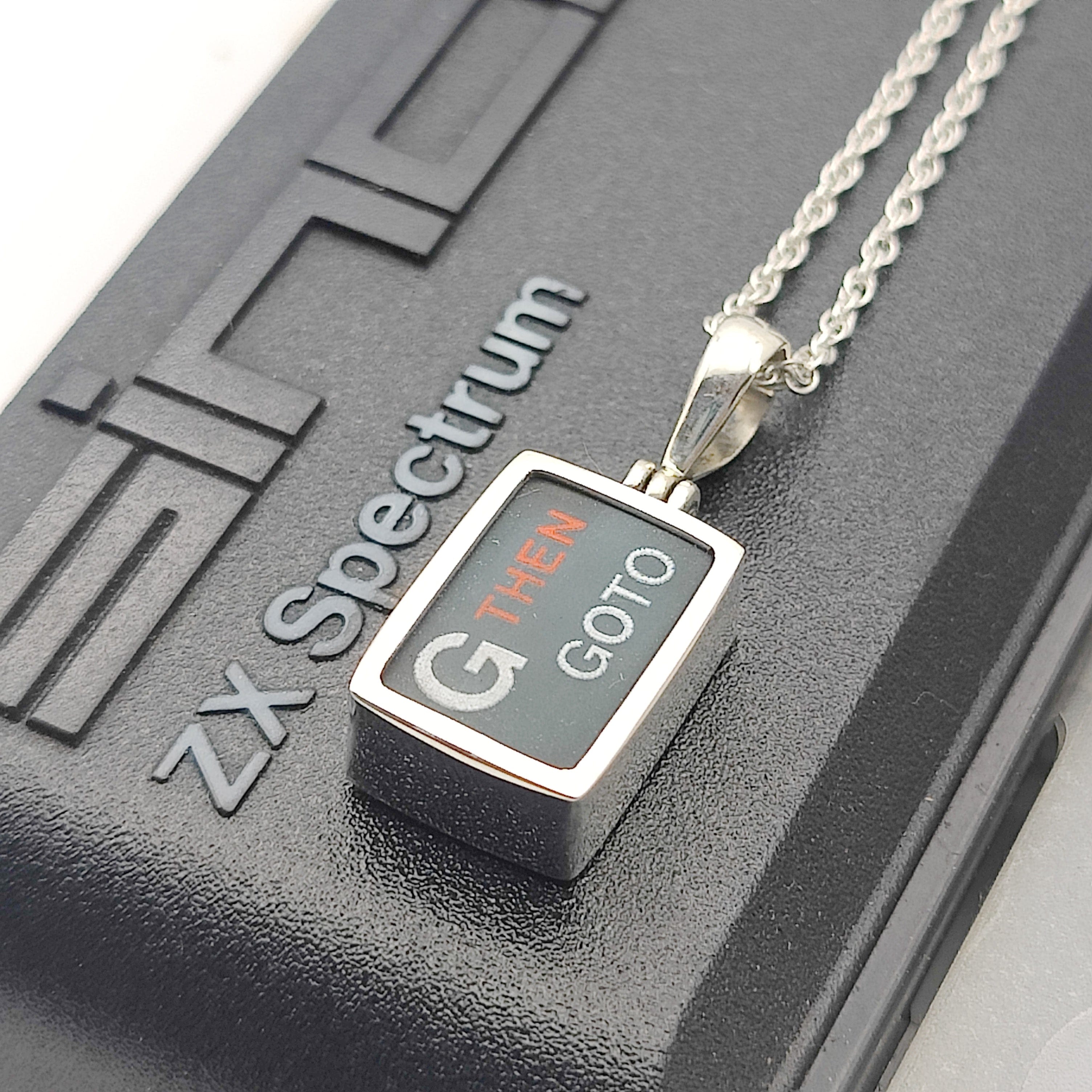Hepburn and Hughes ZX Spectrum Keyboard Pendants | Letters | Computer Gift | Sterling Silver
