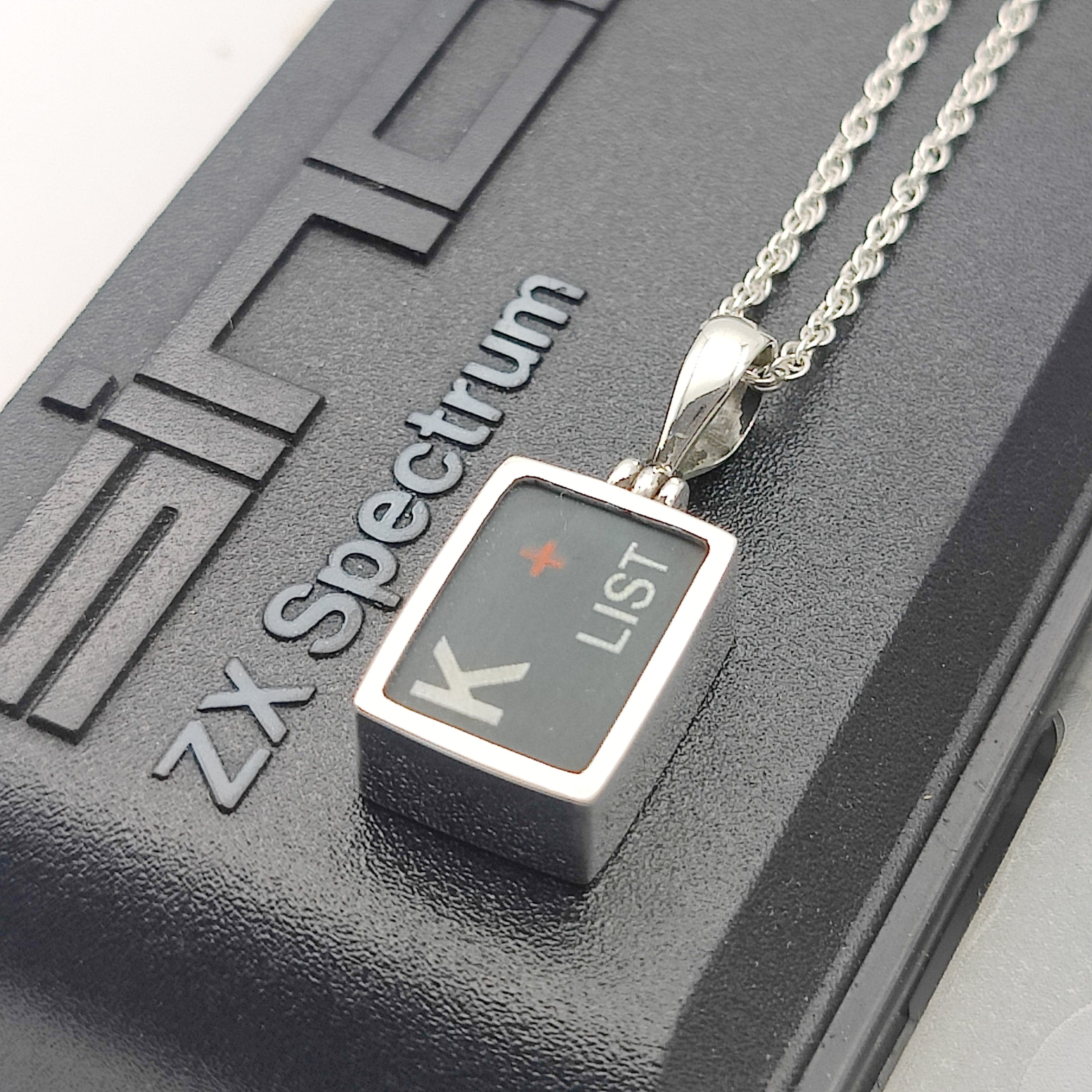Hepburn and Hughes ZX Spectrum Keyboard Pendants | Letters | Computer Gift | Sterling Silver