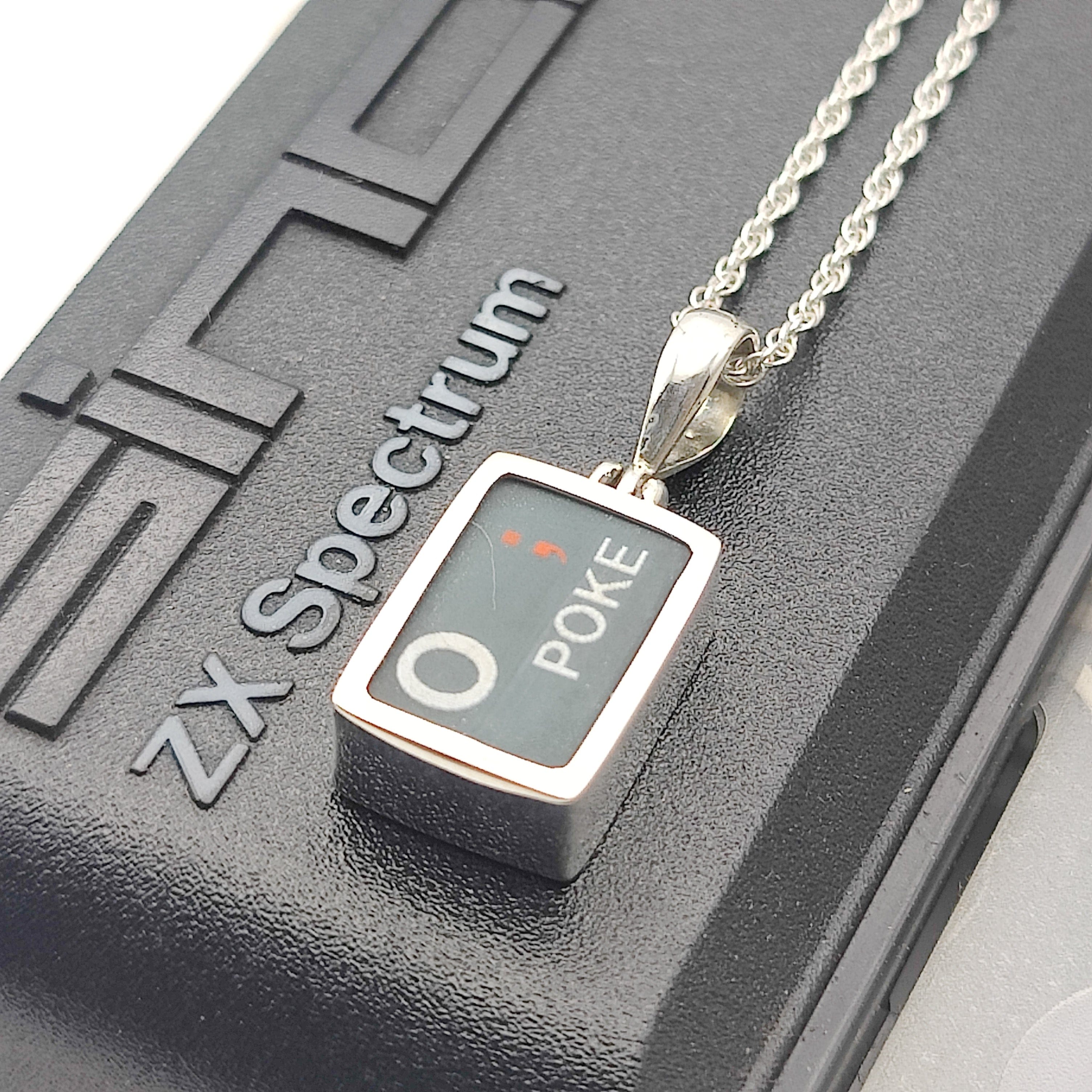Hepburn and Hughes ZX Spectrum Keyboard Pendants | Letters | Computer Gift | Sterling Silver