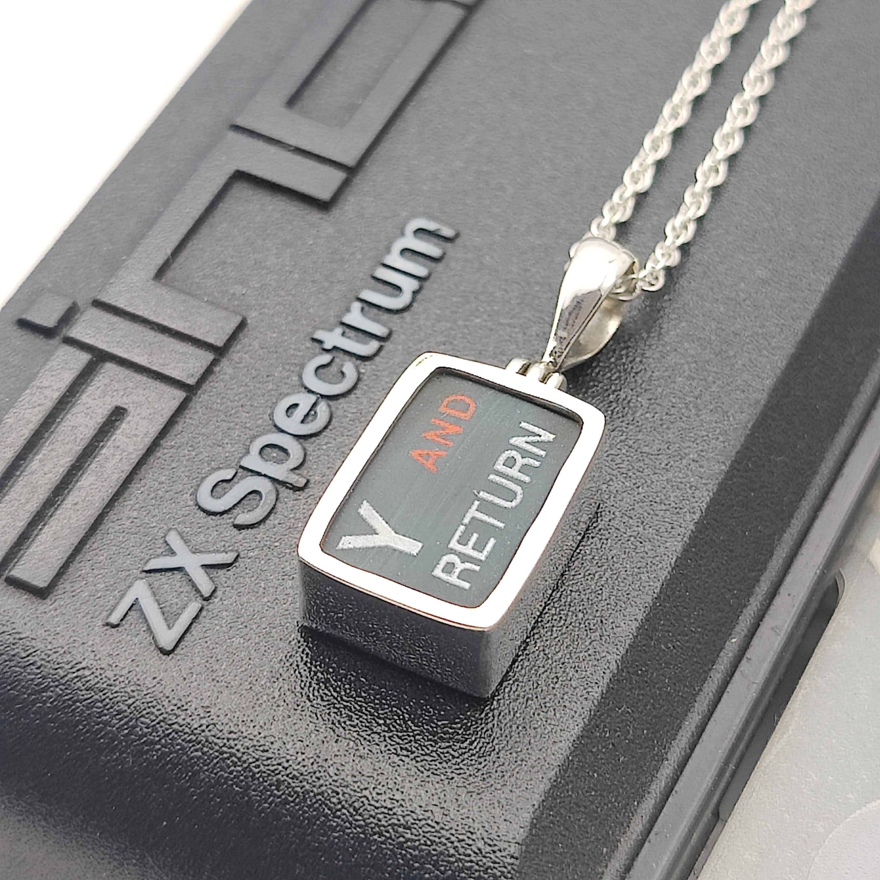 Hepburn and Hughes ZX Spectrum Keyboard Pendants | Letters | Computer Gift | Sterling Silver