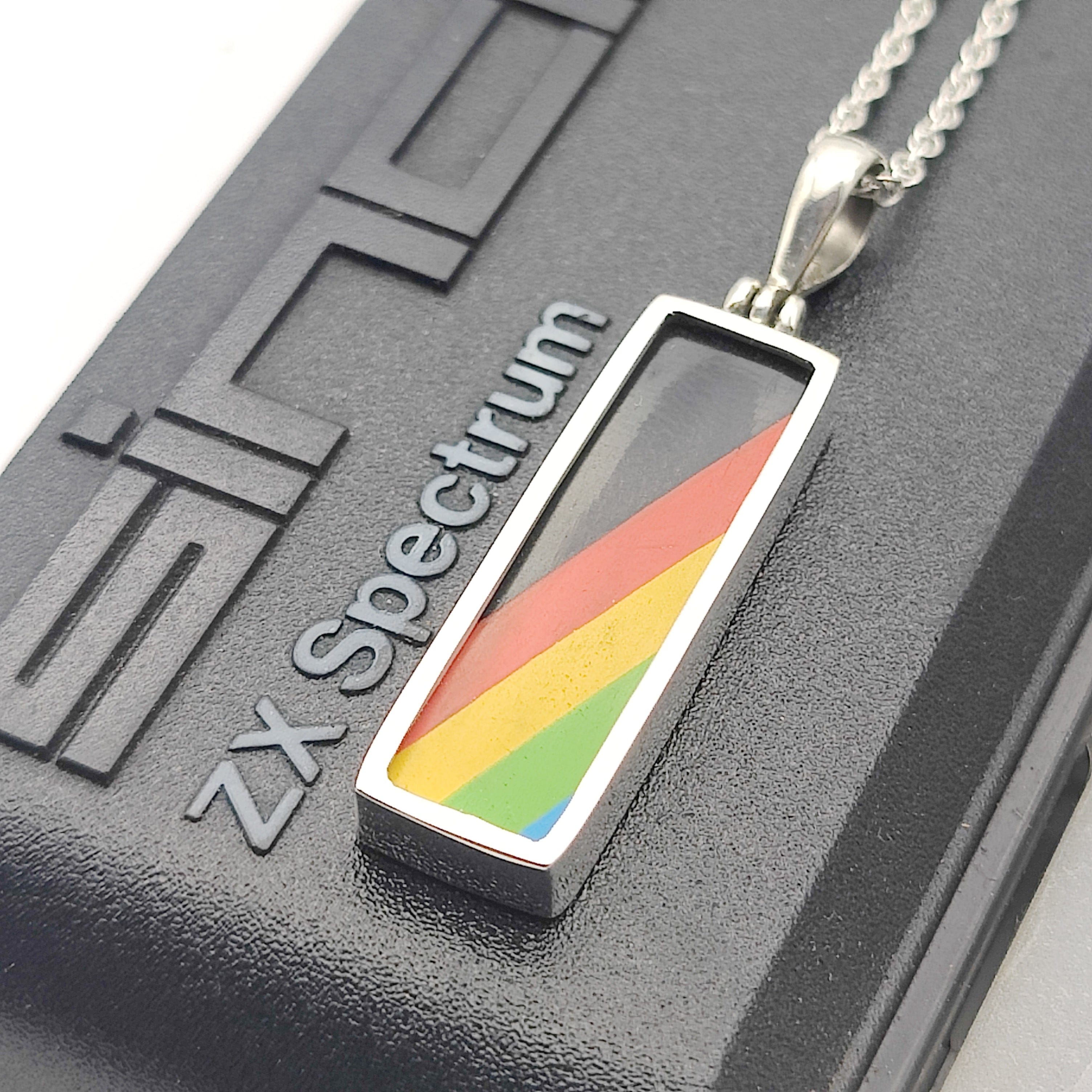 Hepburn and Hughes ZX Spectrum Keyboard Pendants | Logo | Gaming Gift | Sterling Silver