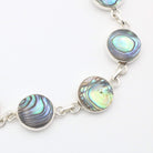 Hepburn and Hughes Abalone Shell Bracelet | Eight Circles | Sterling Silver