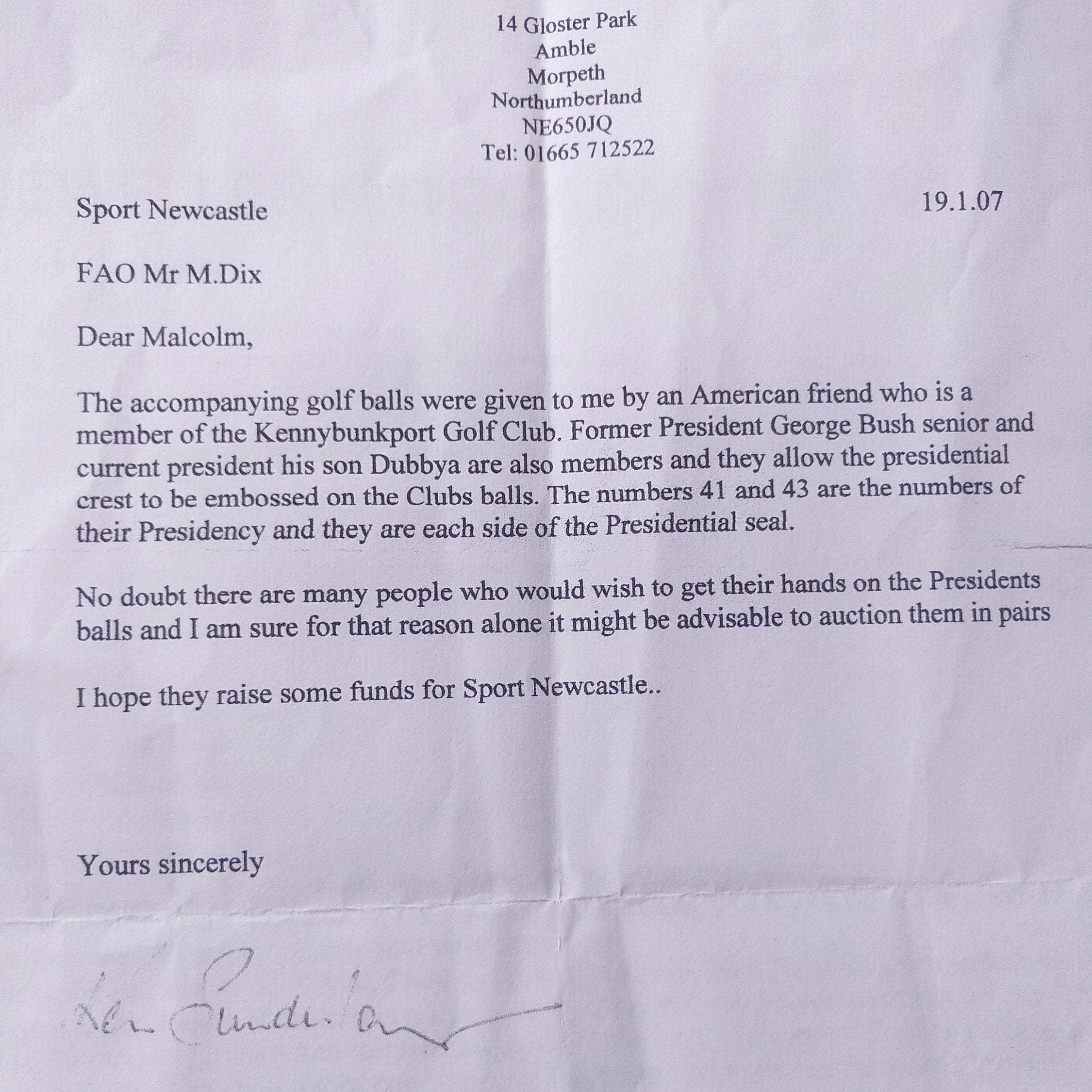 Hepburn and Hughes American Golf Ball Cufflinks in Sterling Silver