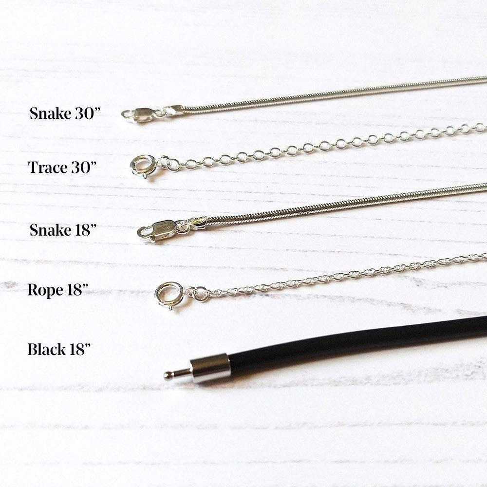 Hepburn and Hughes Ammonite Pendant, Double in Sterling Silver