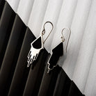 Hepburn and Hughes Art Deco Earrings, in Sterling Silver