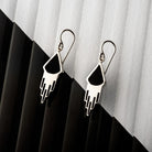 Hepburn and Hughes Art Deco Earrings, in Sterling Silver