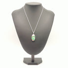 Hepburn and Hughes Art Deco pendant | Oval Clarice Cliff necklace | 40mm long | Four options | Sterling Silver