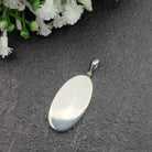 Hepburn and Hughes Art Deco pendant | Oval Clarice Cliff necklace | 40mm long | Four options | Sterling Silver