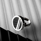 Hepburn and Hughes Art Deco Ring, circle in Sterling Silver