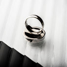 Hepburn and Hughes Art Deco Ring, circle in Sterling Silver