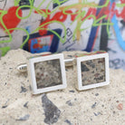 Hepburn and Hughes Berlin Wall Cufflinks in Sterling Silver
