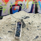 Hepburn & Hughes Berlin wall pendants | Blue Graffiti | Sterling Silver