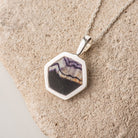 Hepburn and Hughes Blue John Pendant | Hexagon | Sterling Silver