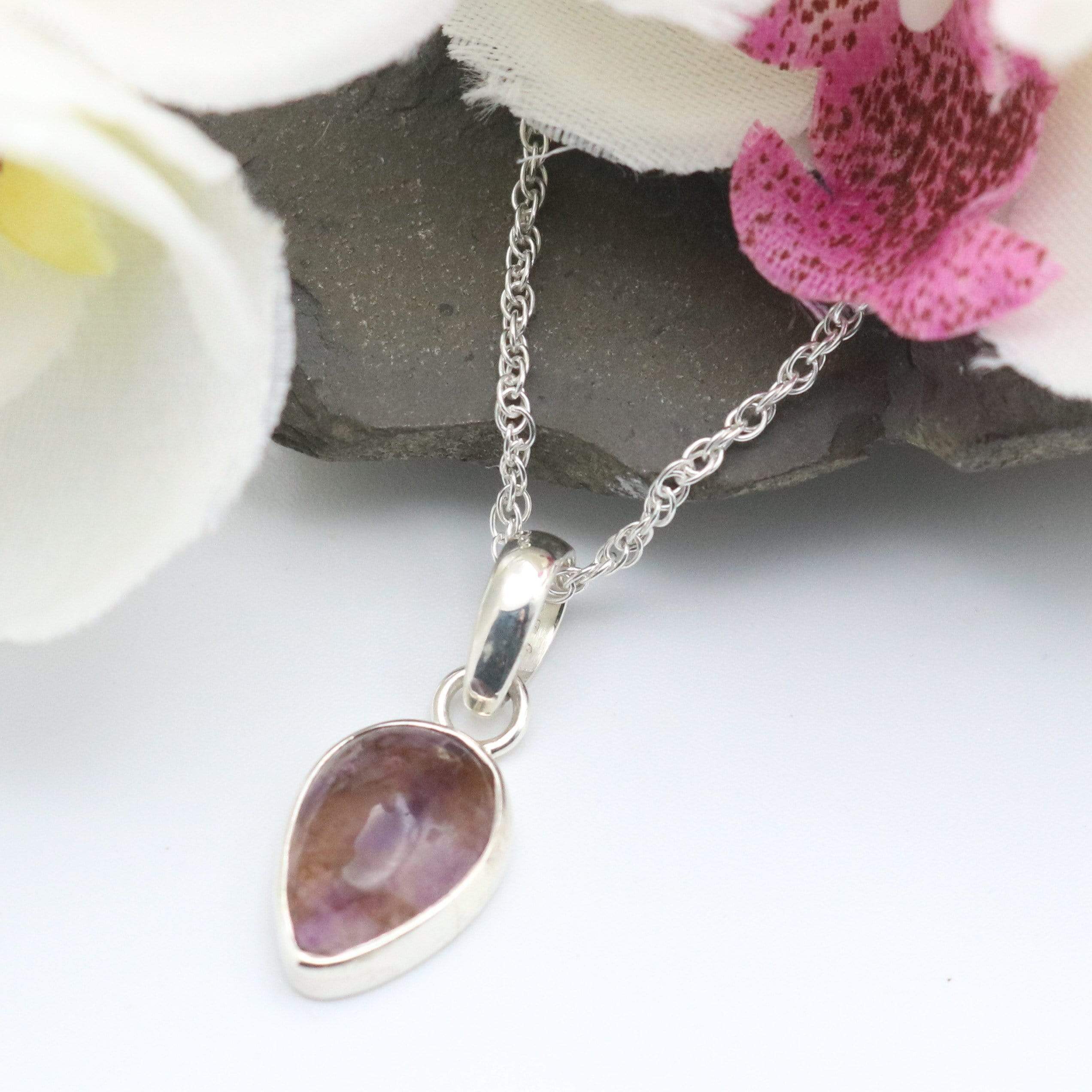 Hepburn and Hughes Blue John Pendant | Small Teardrop | Sterling Silver
