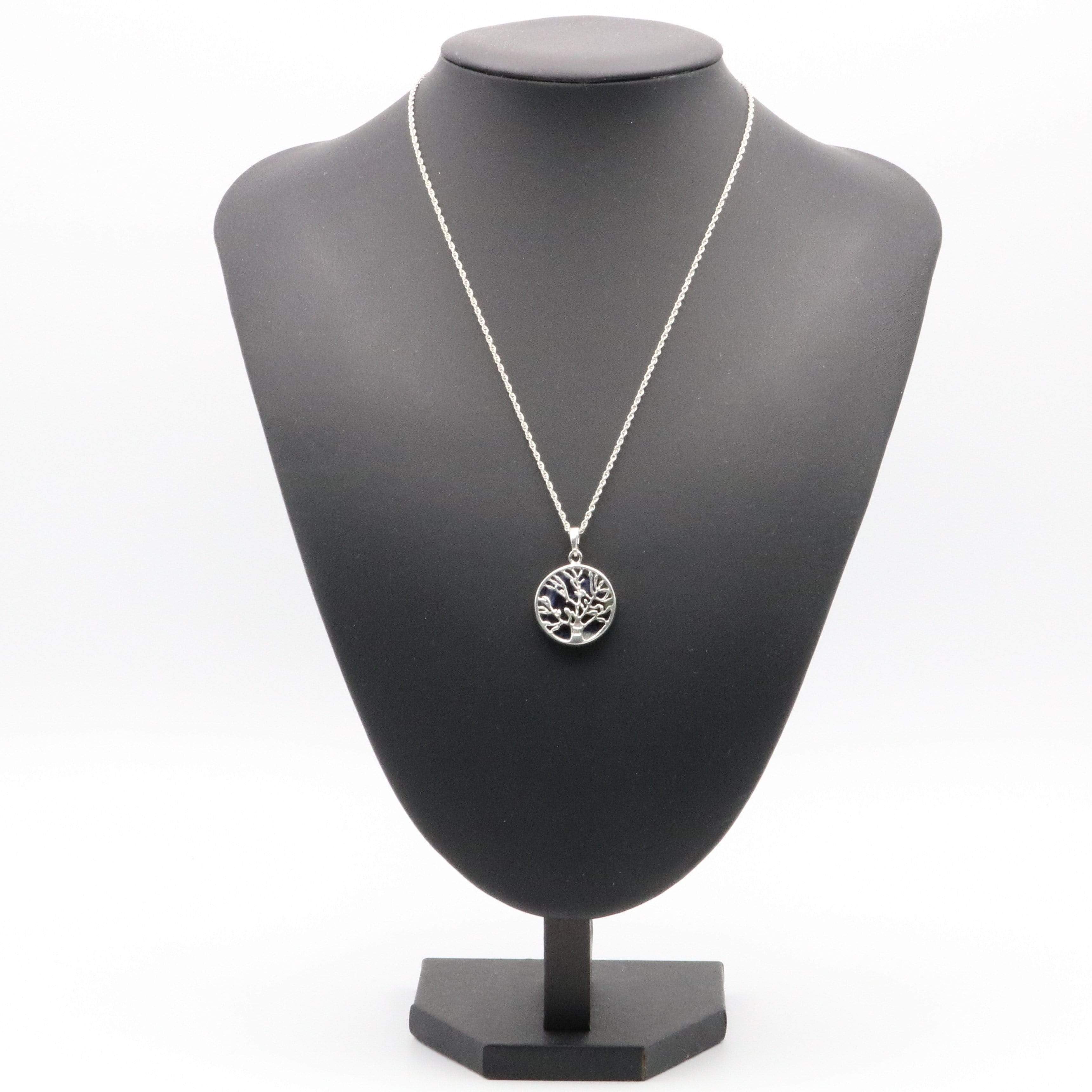 Hepburn and Hughes Blue John Pendant | Tree of Life | Reversible | Sterling Silver