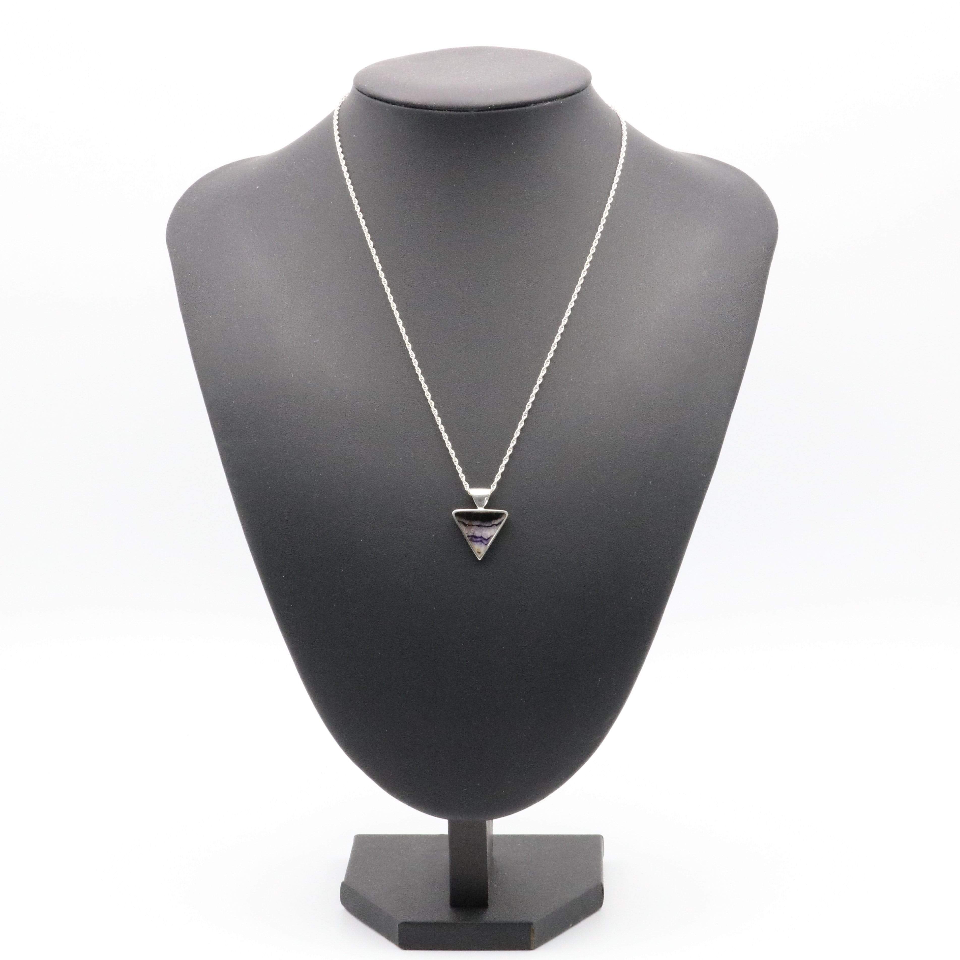 Hepburn and Hughes Blue John Pendant | Triangle | Sterling Silver