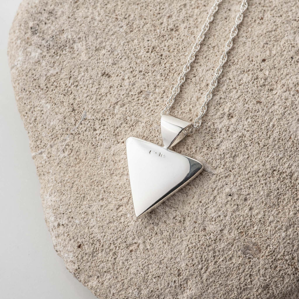 Hepburn and Hughes Blue John Pendant | Triangle | Sterling Silver