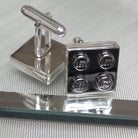 Hepburn and Hughes Building Block Cufflinks in Sterling Silver