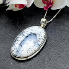 Hepburn and Hughes Dendritic Opal Pendant | Large Oval | Gemstone gift | Sterling Silver