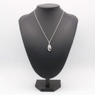 Hepburn and Hughes Dendritic Opal Pendant | Slim Oval | in Sterling Silver