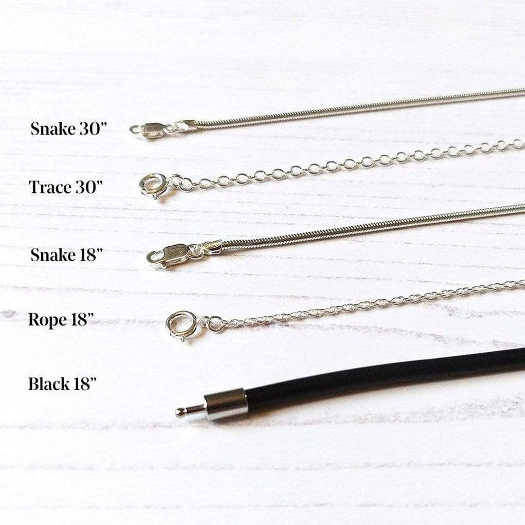 Hepburn and Hughes Druzy Pendant, Rectangular in Sterling Silver