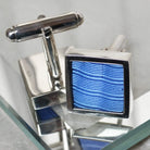 Hepburn and Hughes Engine Turned Antique Sterling Silver Cufflinks