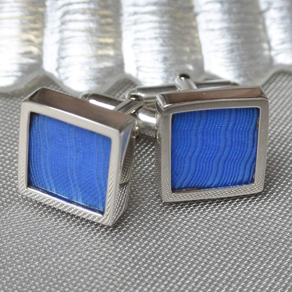 Hepburn and Hughes Engine Turned Antique Sterling Silver Cufflinks