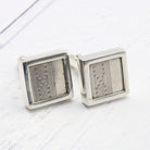 Hepburn and Hughes Engine Turned Antique Sterling Silver Cufflinks