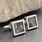 Hepburn and Hughes Fossilised Sea Creatures Cufflinks | Fossil Cufflinks | Sterling Silver