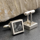 Hepburn and Hughes Fossilised Sea Creatures Cufflinks | Fossil Cufflinks | Sterling Silver