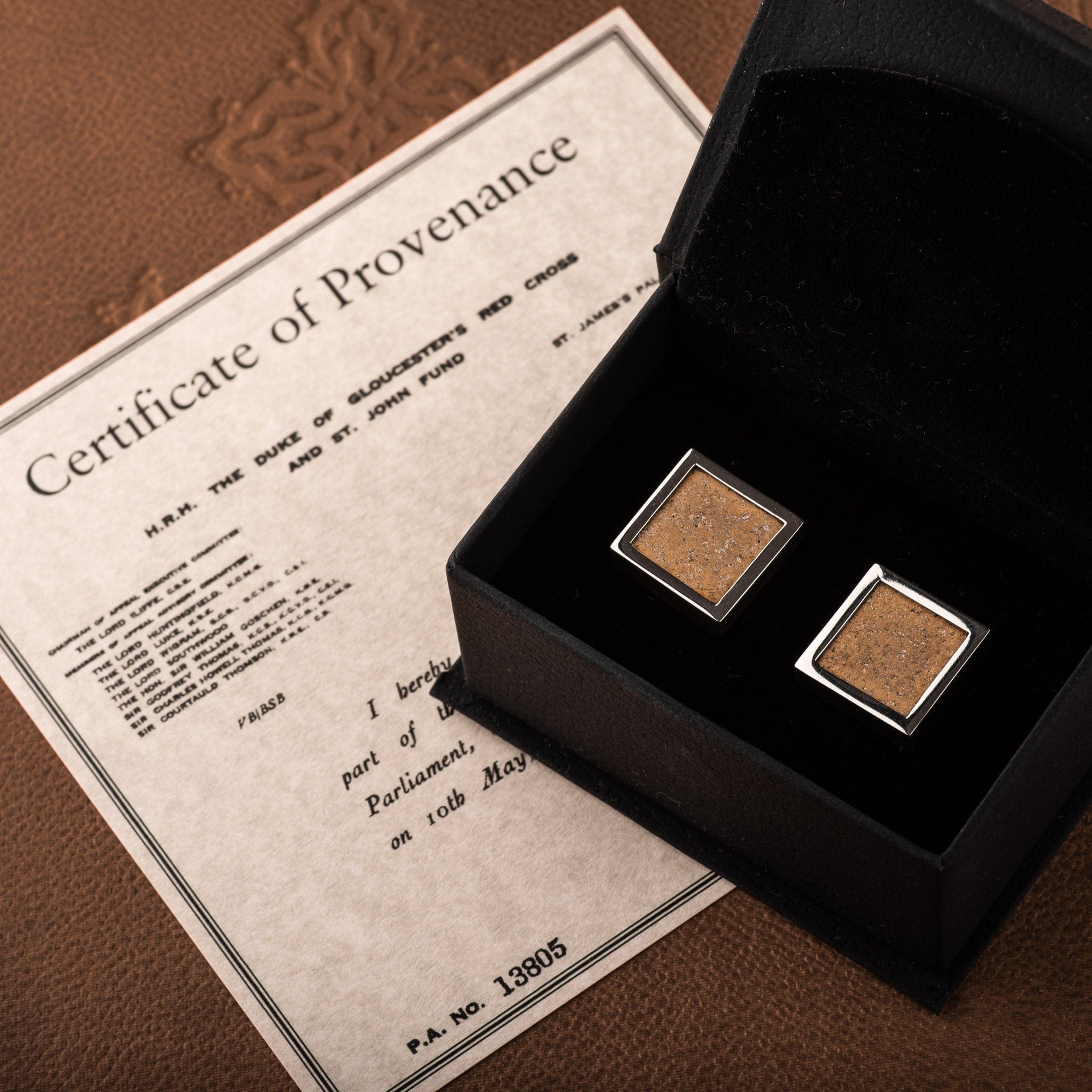 Hepburn and Hughes Houses of Parliament Cufflinks in Sterling Silver