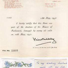 Hepburn & Hughes Houses of Parliament Pendant | Reclaimed Original Stone | Sterling Silver