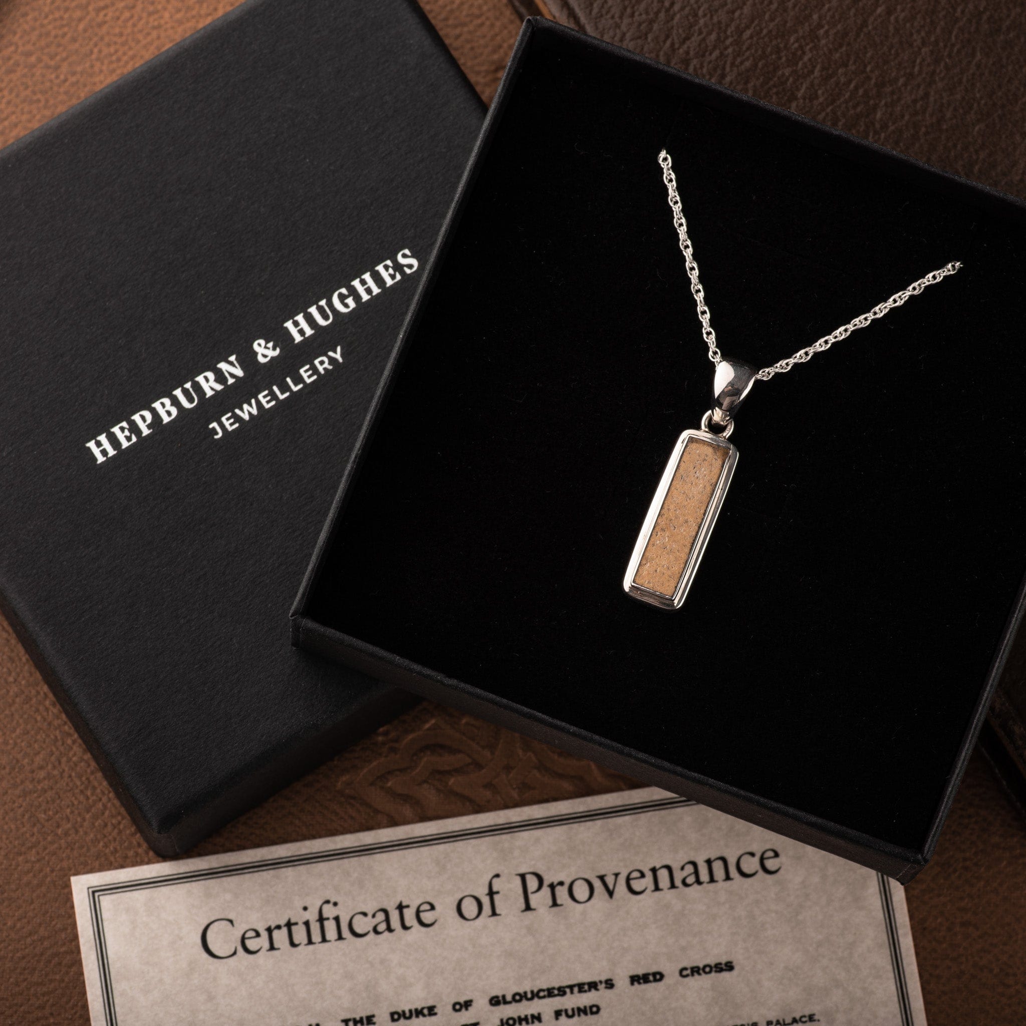 Hepburn & Hughes Houses of Parliament Pendant | Reclaimed Original Stone | Sterling Silver