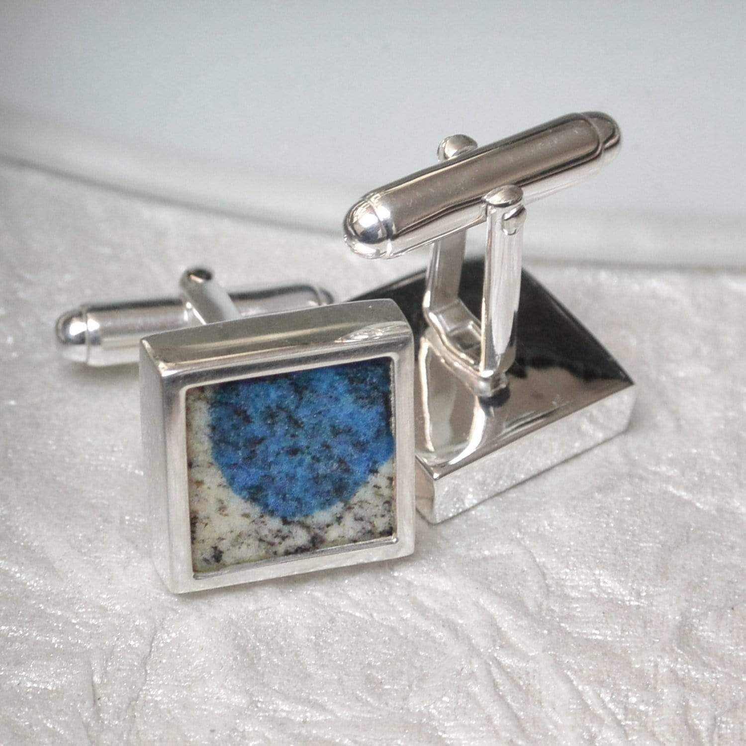 Hepburn and Hughes K2 Mountain Cufflinks in Sterling Silver