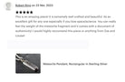 Hepburn and Hughes Meteorite Pendant | Muonionalusta Meteorite | Rectangular | Sterling Silver
