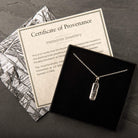 Hepburn and Hughes Meteorite Pendant, Rectangular in Sterling Silver