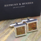 Hepburn and Hughes Nautical Cufflinks | Made with original Cutty Sark Copper | Sterling Silver