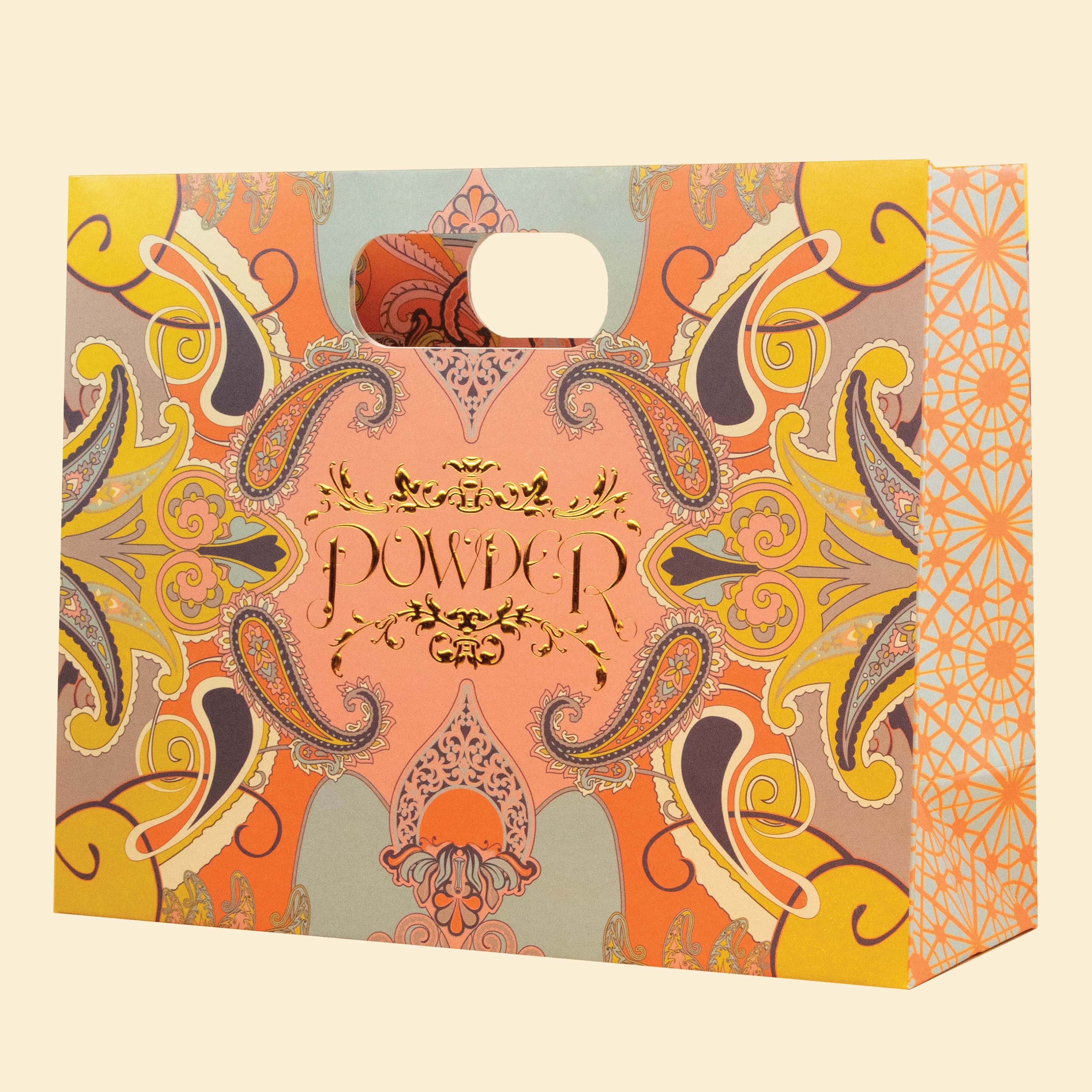 Hepburn & Hughes Powder Scarf | Crane Design Print | Pink