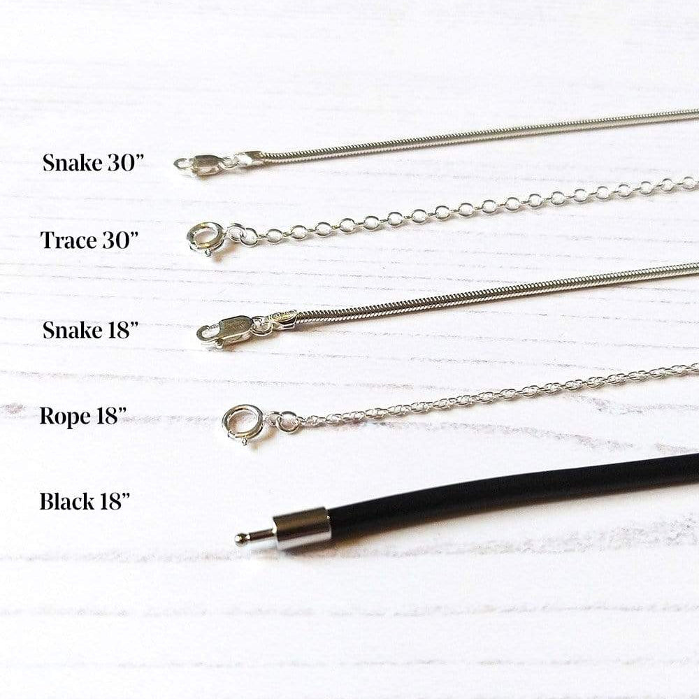 Hepburn and Hughes Rainbow Moonstone Pendant | Curved Edge | Sterling silver