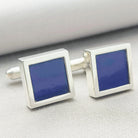 Hepburn and Hughes Red Arrows Cufflinks | Blue | Aviation Cuff Links Gift | Sterling Silver