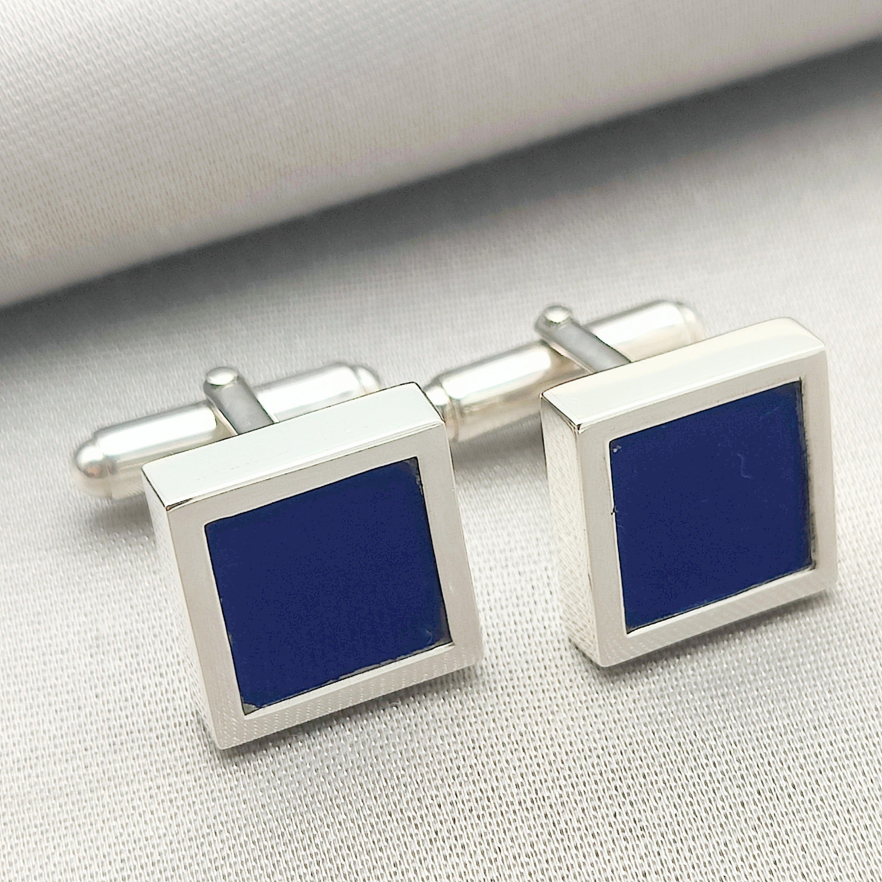 Hepburn and Hughes Red Arrows Cufflinks | Blue | Aviation Cuff Links Gift | Sterling Silver