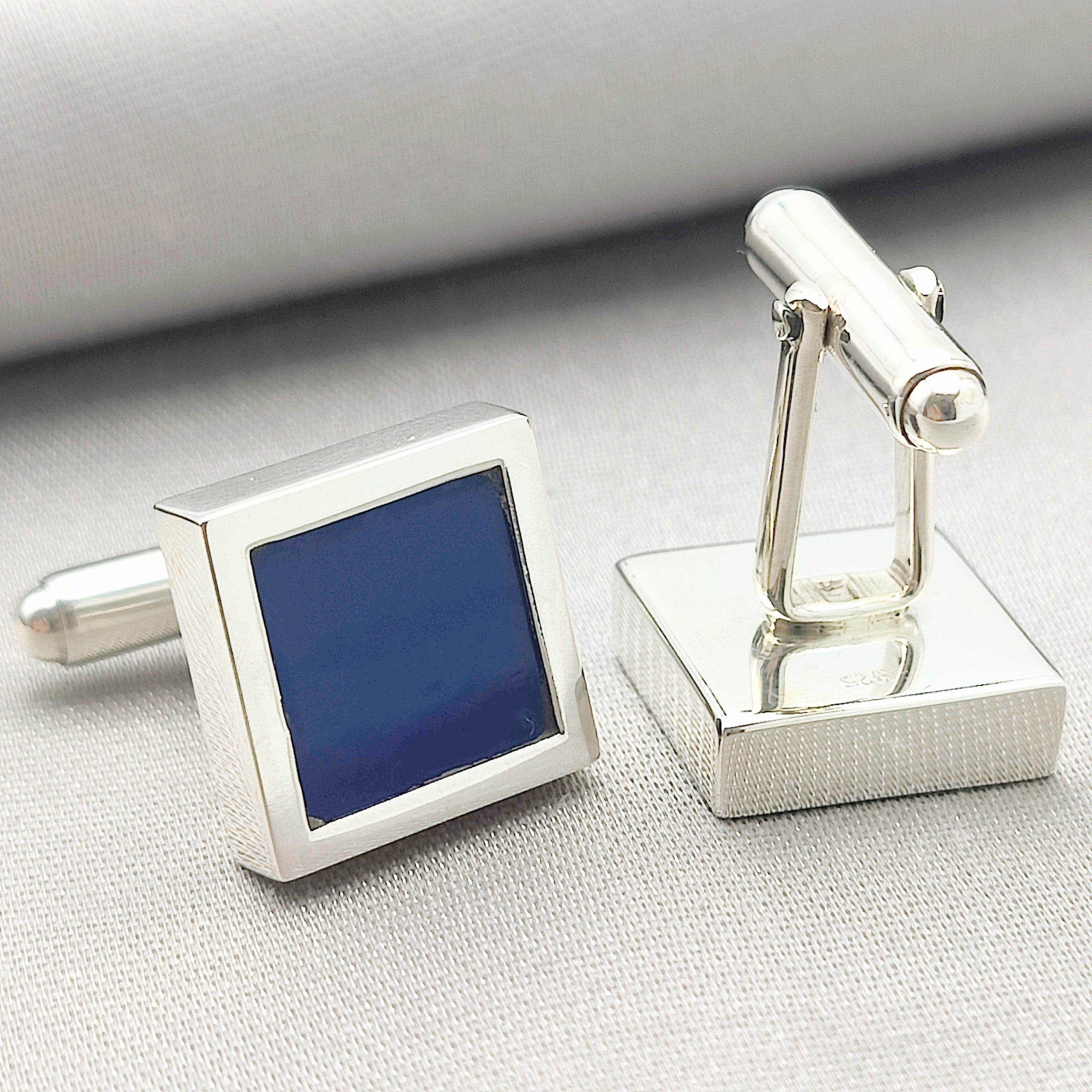 Hepburn and Hughes Red Arrows Cufflinks | Mixed Colours | Aviation Cuff Links Gift | Sterling Silver