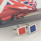 Hepburn and Hughes Red Arrows Cufflinks | Mixed Colours | Aviation Cuff Links Gift | Sterling Silver