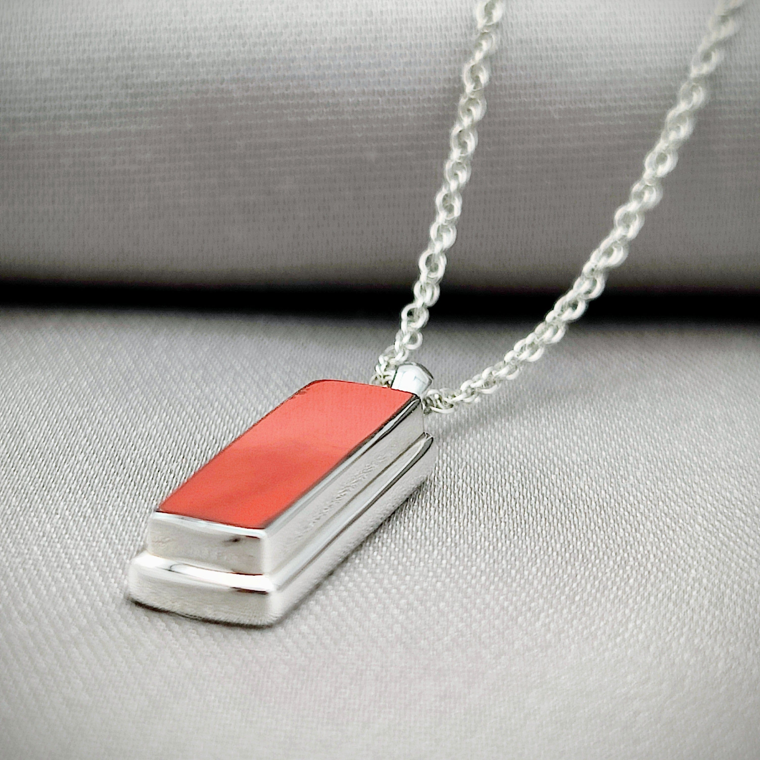 Hepburn and Hughes Red Arrows Pendant | Upcycled Rudder | Aviation Gift | Sterling Silver