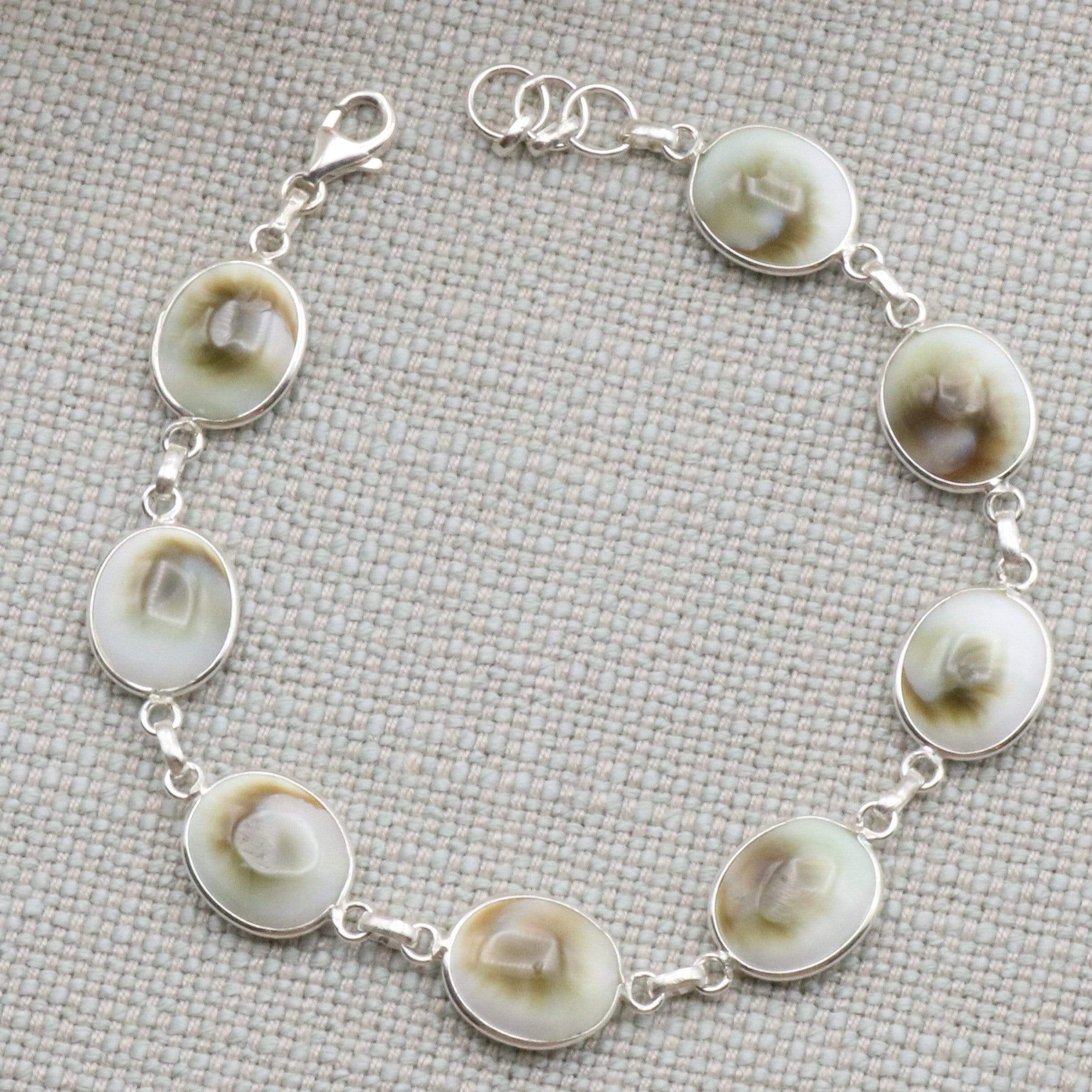 Hepburn and Hughes Shiva Eye Bracelet | 9 Circles | Sterling Silver