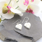 Hepburn and Hughes Shiva Eye Earrings | Heart Shaped | Sterling Silver