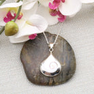 Hepburn and Hughes Shiva Eye Pendant | Reversible with Mother of Pearl | Sterling Silver